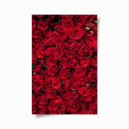 Poster océan de roses rouges – Wallnifity®