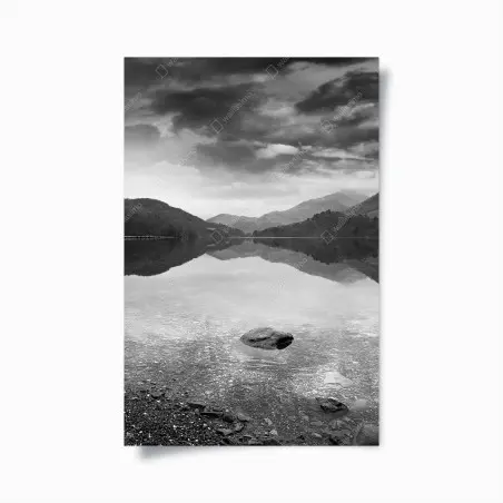 Poster reflets tranquilles au bord du lac – Wallnifity®