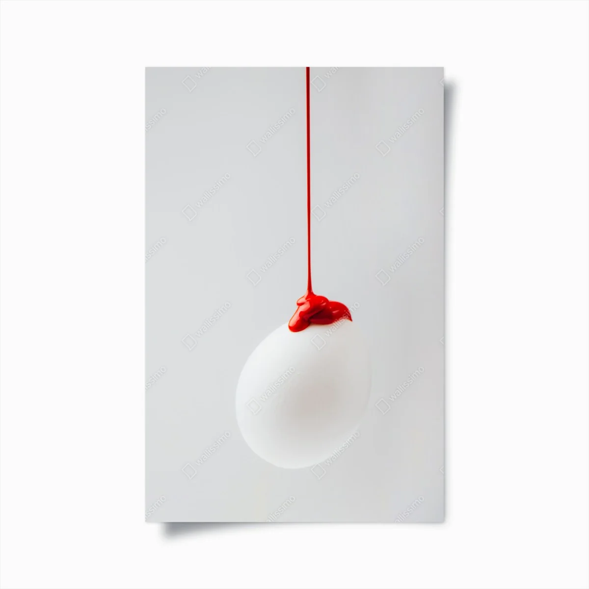 Poster œuf minimaliste peint en rouge – Wallnifity® Poster œuf minimaliste peint en rouge – Wallnifity®