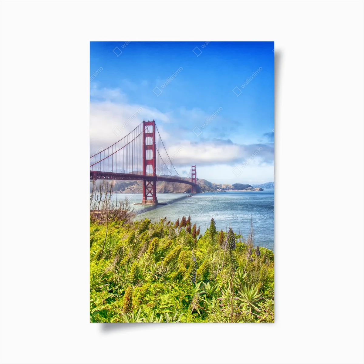 Poster vue emblématique du Golden Gate à San Francisco – Wallnifity® Poster vue emblématique du Golden Gate à San Francisco – Wallnifity®