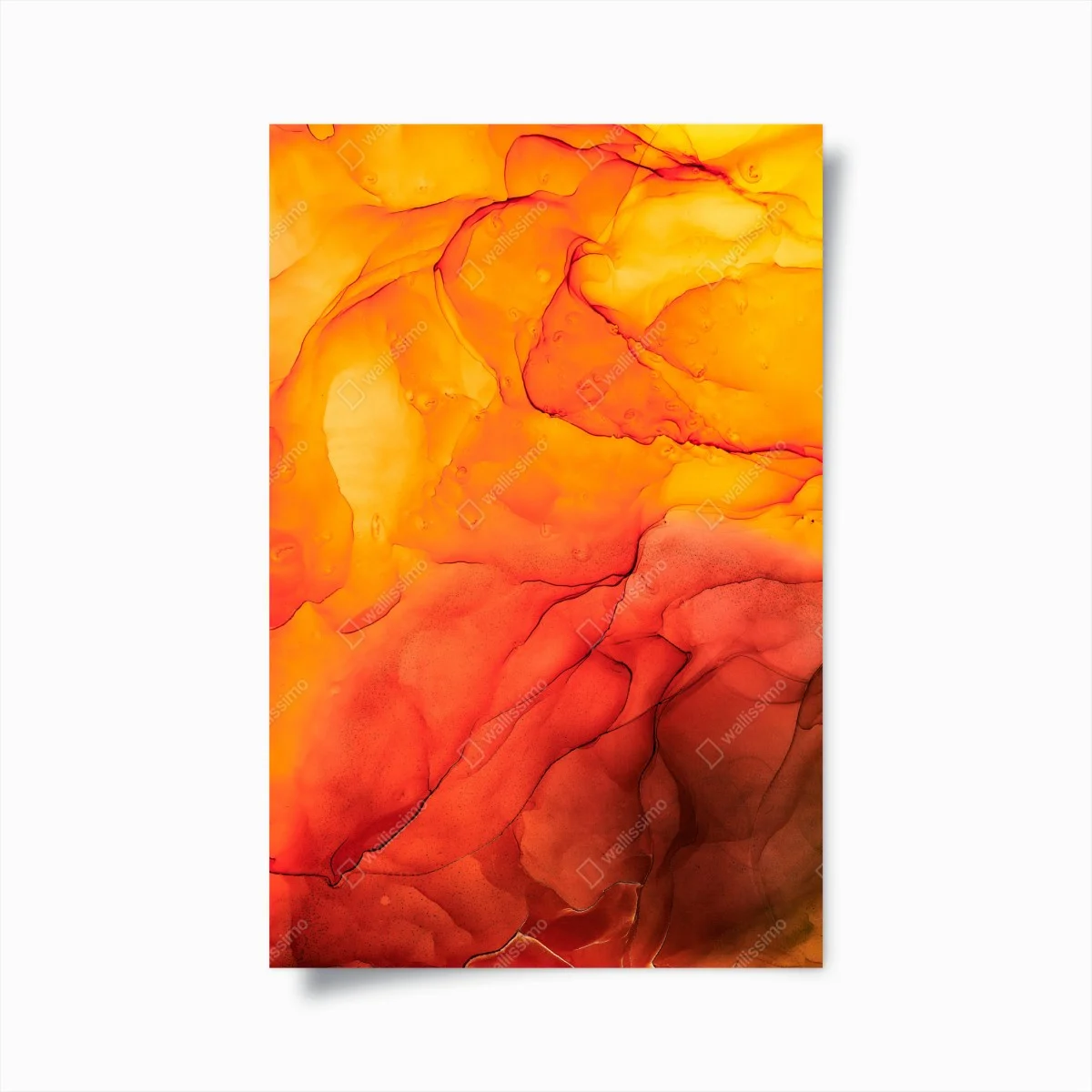 Poster fusion d'encre orange et rouge – Wallnifity® Poster fusion d'encre orange et rouge – Wallnifity®