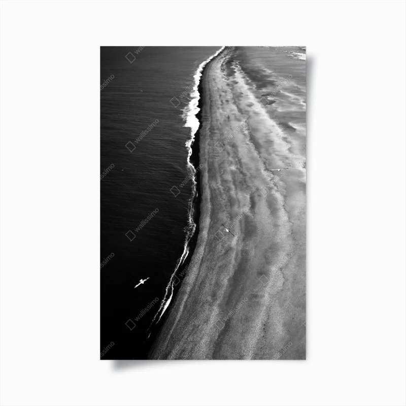 Poster littoral minimaliste en noir et blanc – Wallnifity® Poster littoral minimaliste en noir et blanc – Wallnifity®