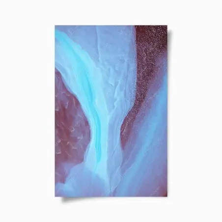Poster nuances éthérées bleu et rose – Wallnifity®
