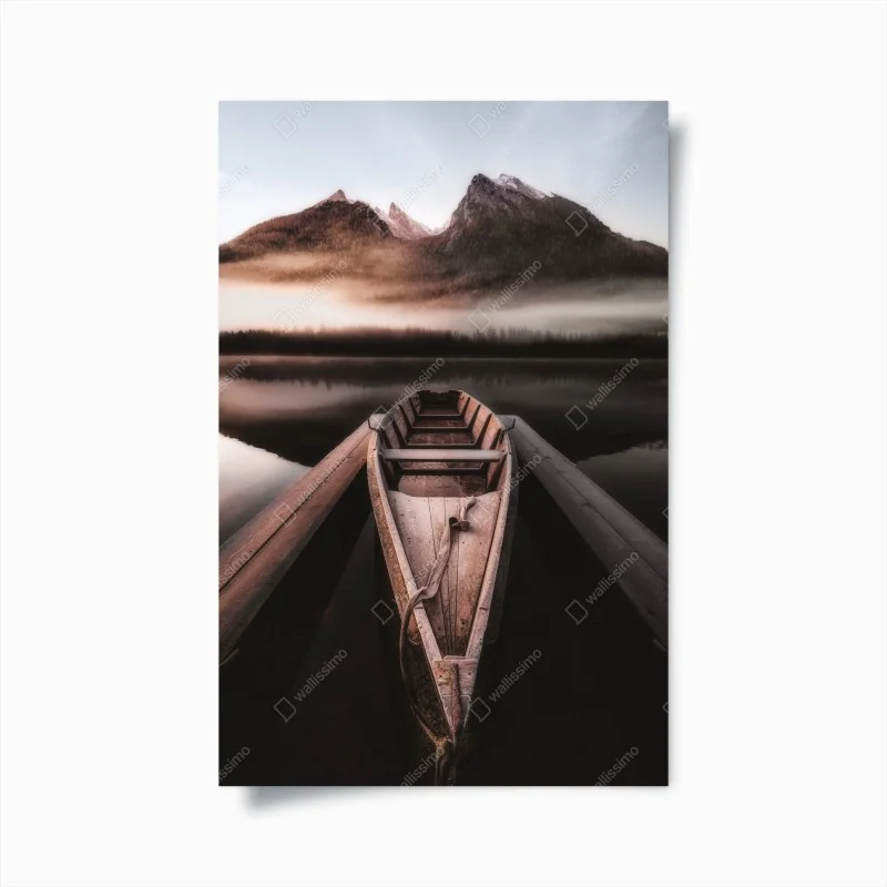 Poster barque au lever du jour – Wallnifity®