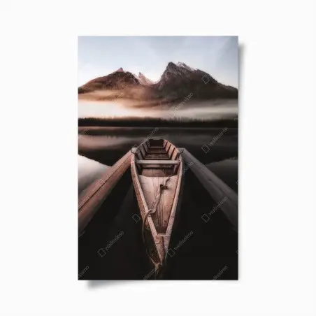Poster barque au lever du jour – Wallnifity®