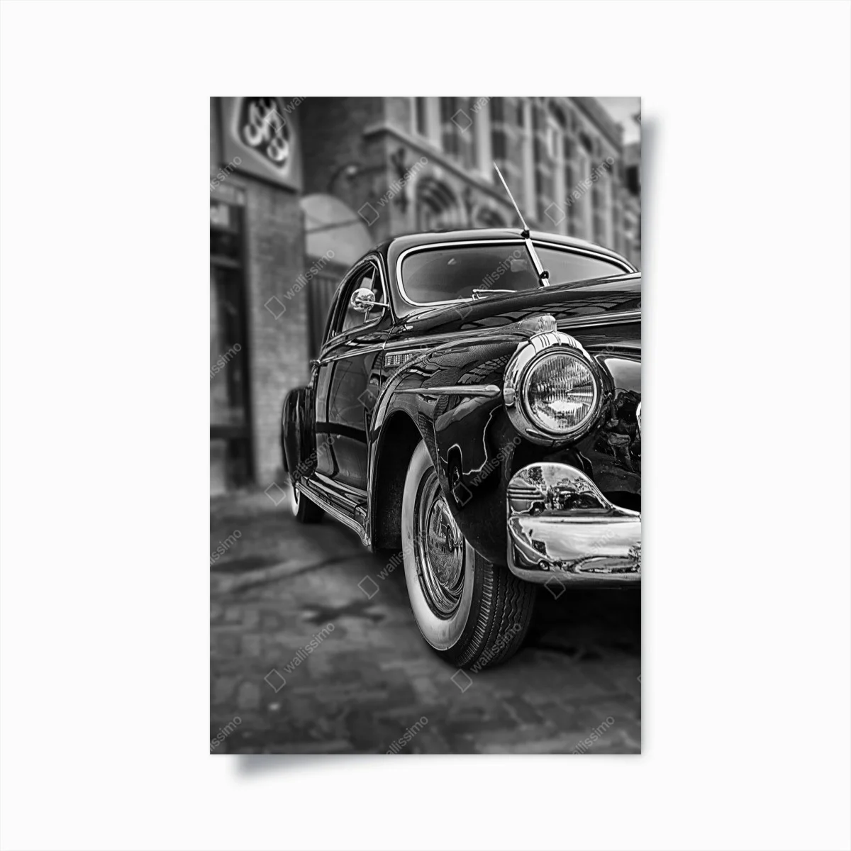 Poster voiture classique rétro en noir et blanc – Wallnifity® Poster voiture classique rétro en noir et blanc – Wallnifity®
