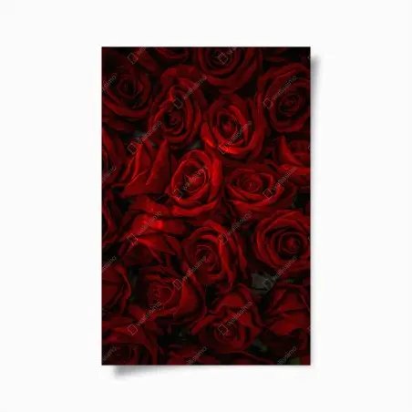 Poster bouquet de roses rouges éclatantes – Wallnifity®