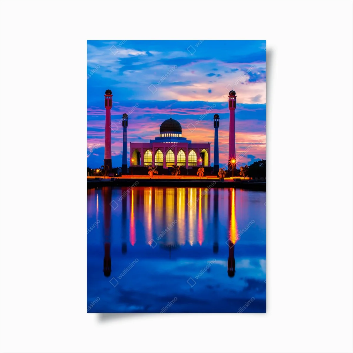 Poster coucher de soleil à la mosquée centrale de Songkhla – Wallnifity® Poster coucher de soleil à la mosquée centrale de Songkhla – Wallnifity®