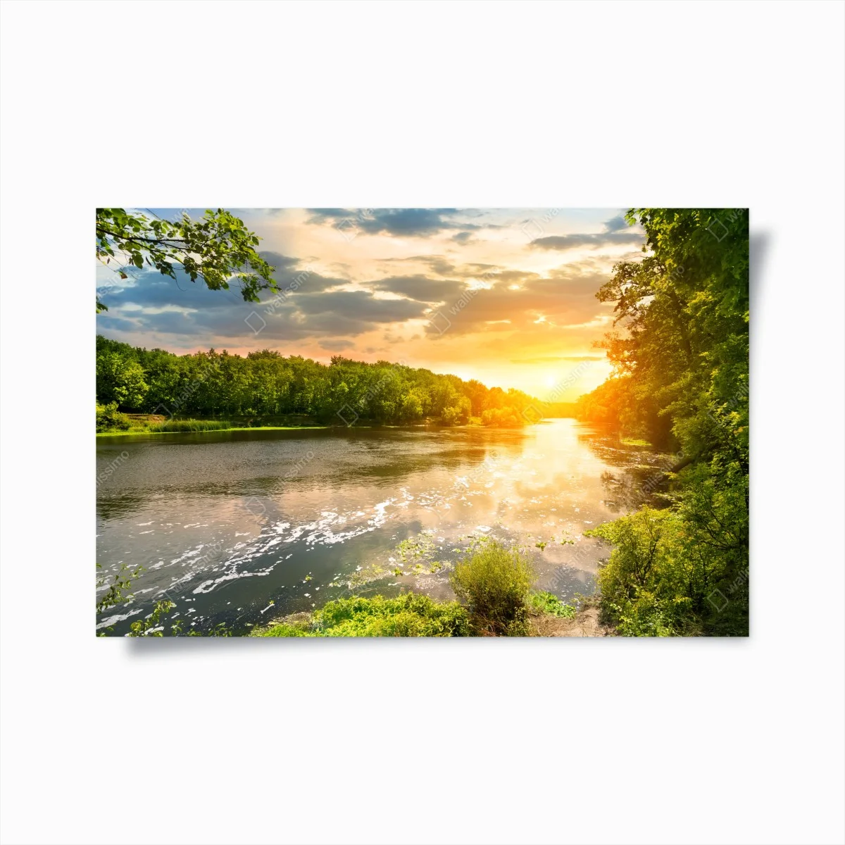 Poster coucher de soleil sur la rivière tranquille – Wallnifity® Poster coucher de soleil sur la rivière tranquille – Wallnifity®