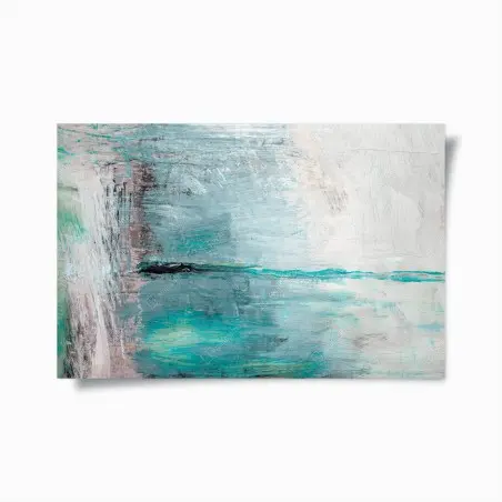 Poster horizon turquoise abstrait – Wallnifity®