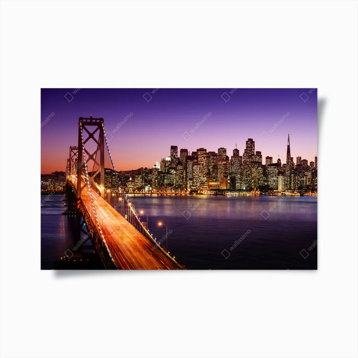 Poster coucher de soleil sur San Francisco et son pont emblématique – Wallnifity® Poster coucher de soleil sur San Francisco et son pont emblématique – Wallnifity®