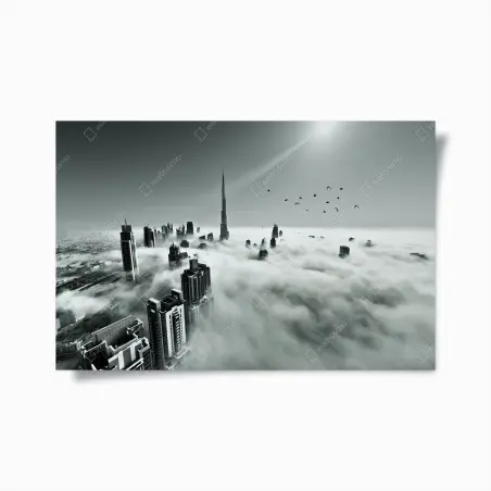 Poster Dubaï dans la brume urbaine – Wallnifity®