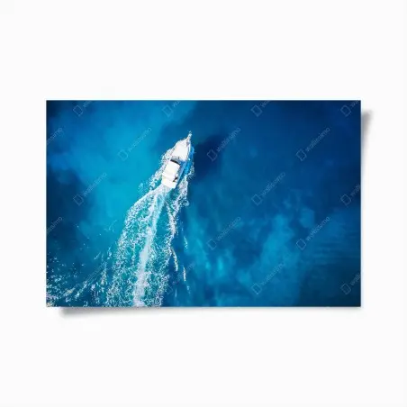 Poster évasion en yacht sur eaux turquoises – Wallnifity®