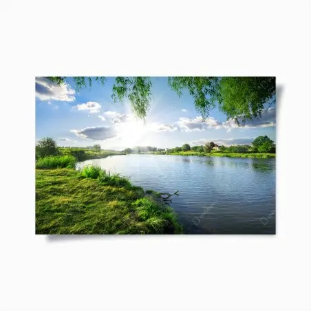 Poster bords de rivière ensoleillés – Wallnifity®