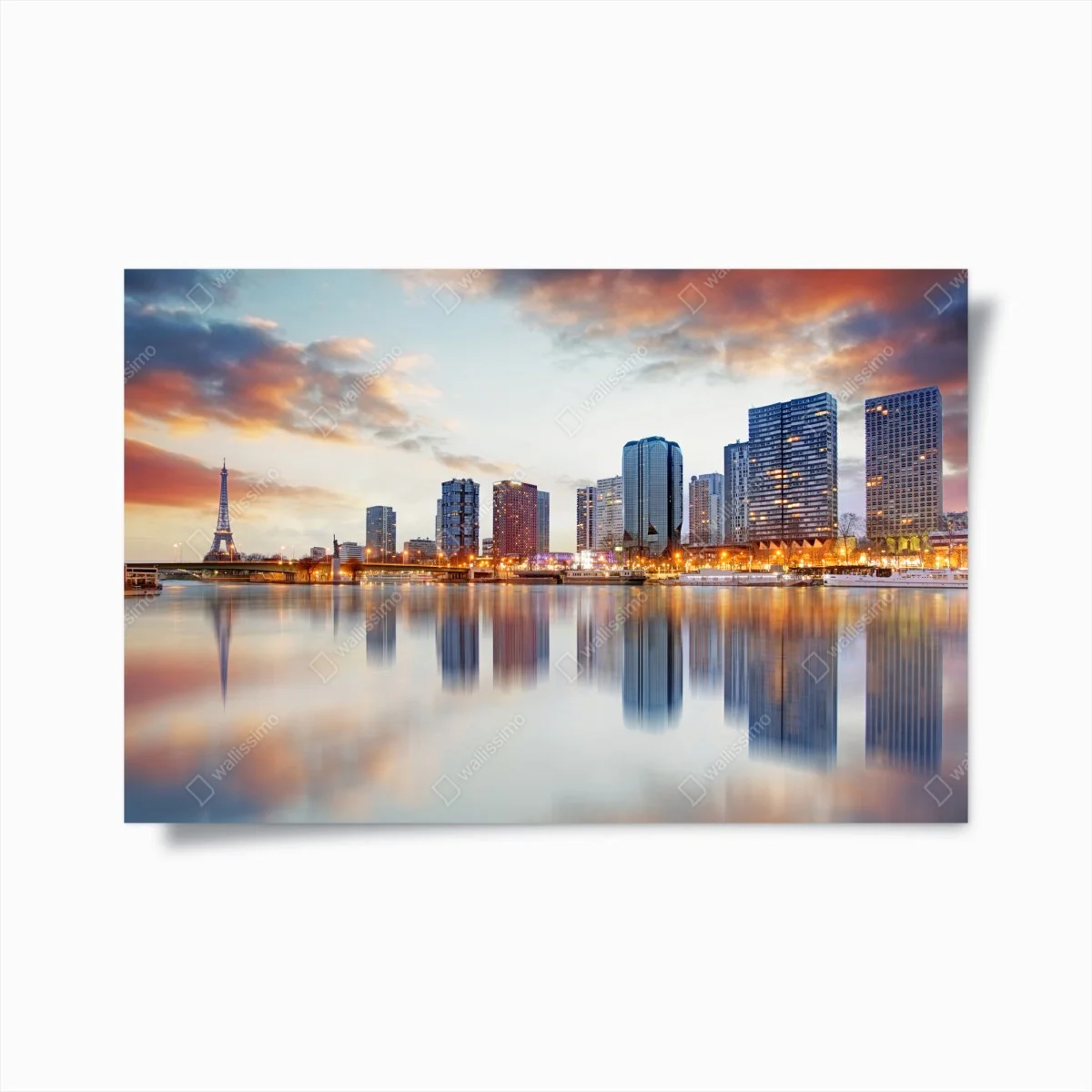 Poster crépuscule sur la ligne d'horizon de Paris – Wallnifity® Poster crépuscule sur la ligne d'horizon de Paris – Wallnifity®
