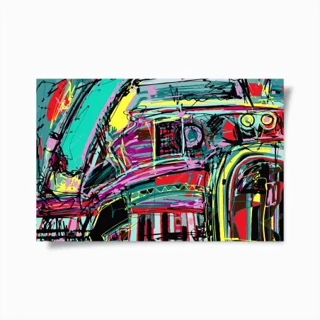 Poster explosion chromatique abstraite – Wallnifity®