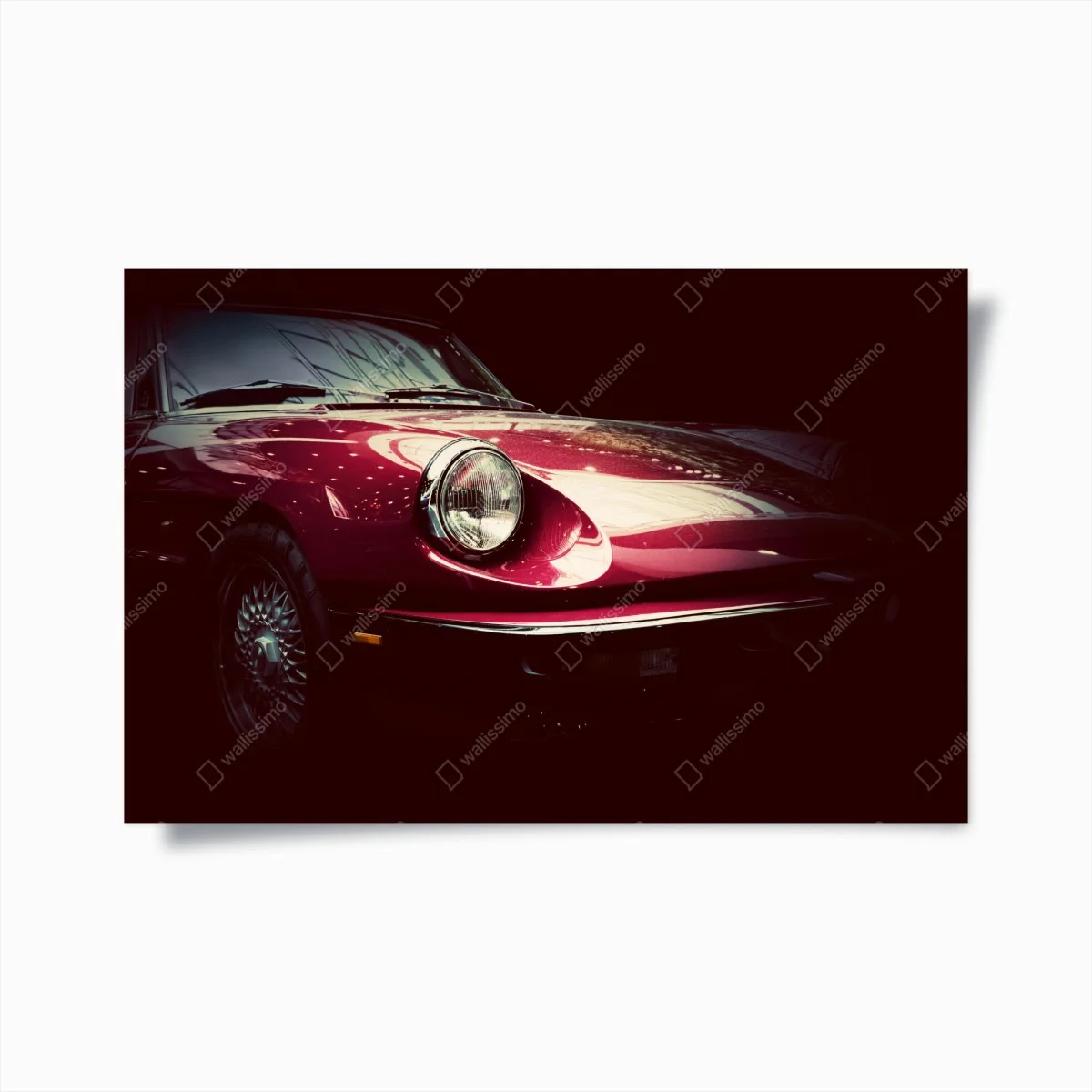 Poster détail élégant d'une voiture classique rouge – Wallnifity® Poster détail élégant d'une voiture classique rouge – Wallnifity®