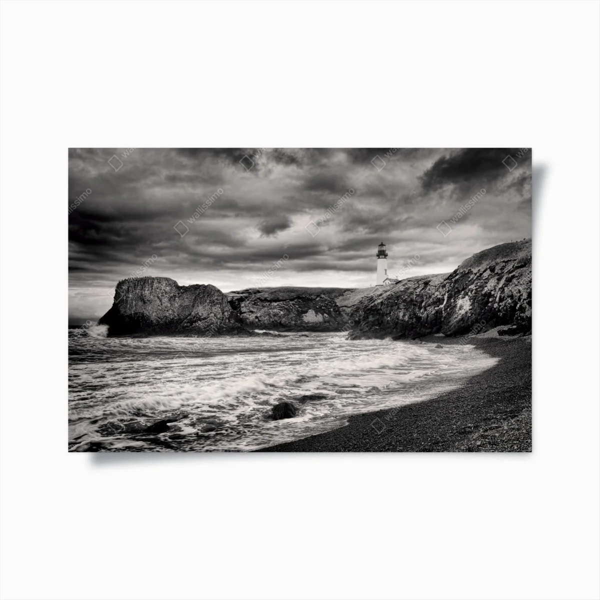 Poster phare de Yaquina Bay sous ciel orageux – Wallnifity® Poster phare de Yaquina Bay sous ciel orageux – Wallnifity®