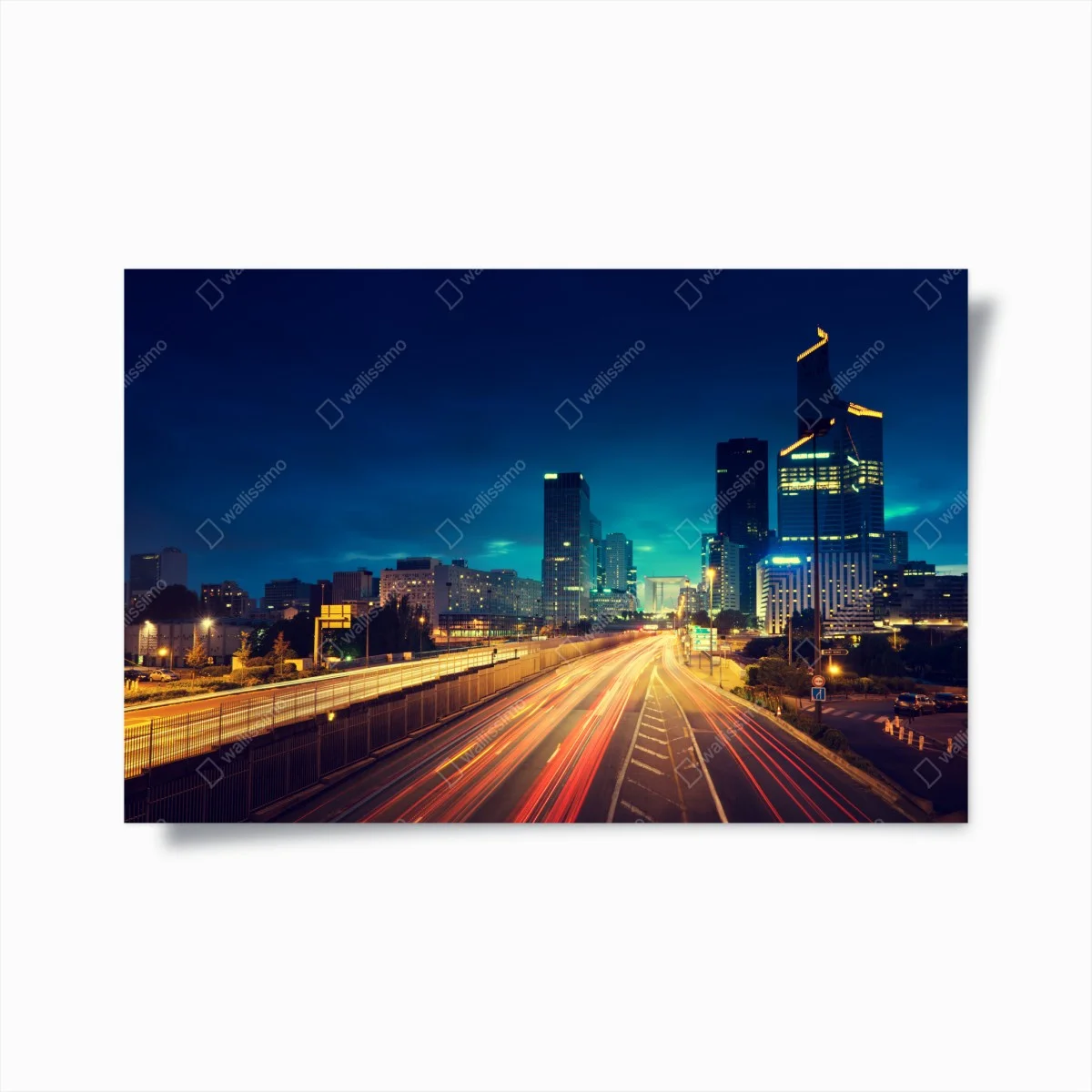 Poster crépuscule urbain à La Défense – Wallnifity® Poster crépuscule urbain à La Défense – Wallnifity®