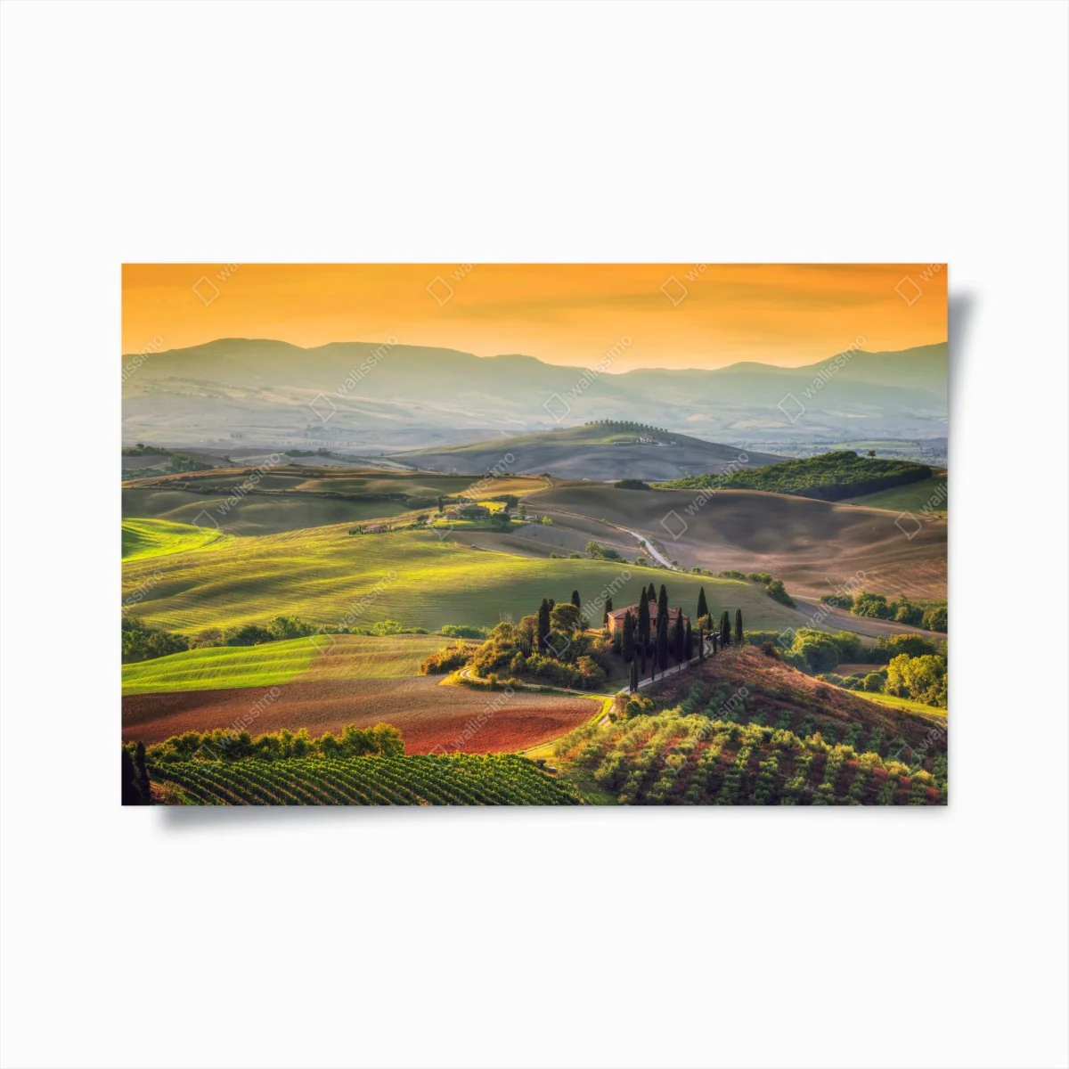 Poster collines ondulantes au coucher de soleil – Wallnifity® Poster collines ondulantes au coucher de soleil – Wallnifity®