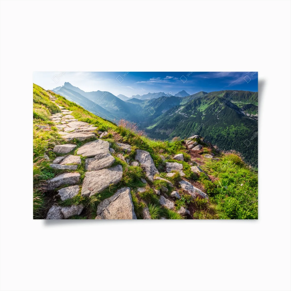 Poster sentier au lever du soleil dans les Tatras – Wallnifity® Poster sentier au lever du soleil dans les Tatras – Wallnifity®