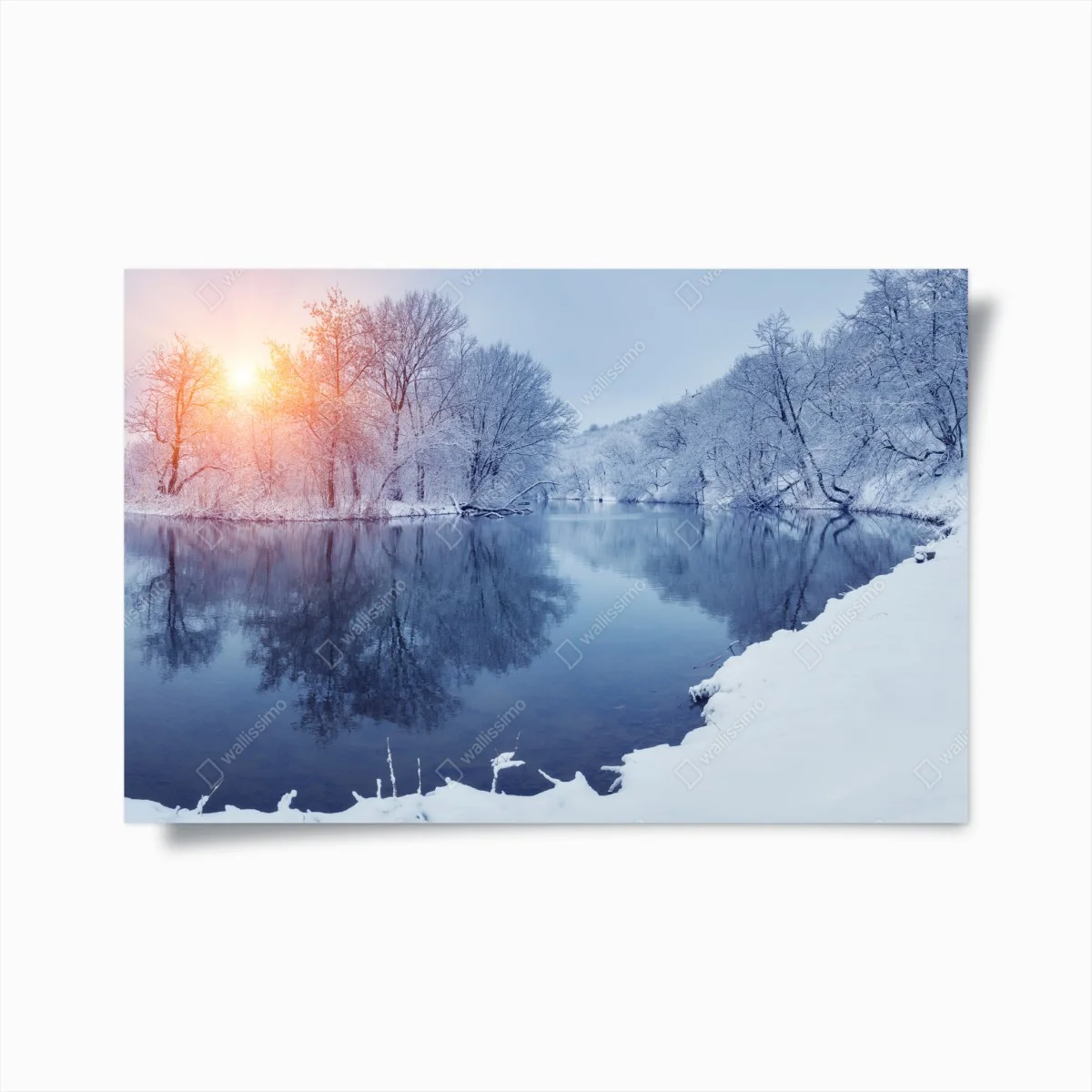Poster reflets d'hiver au coucher du soleil – Wallnifity® Poster reflets d'hiver au coucher du soleil – Wallnifity®