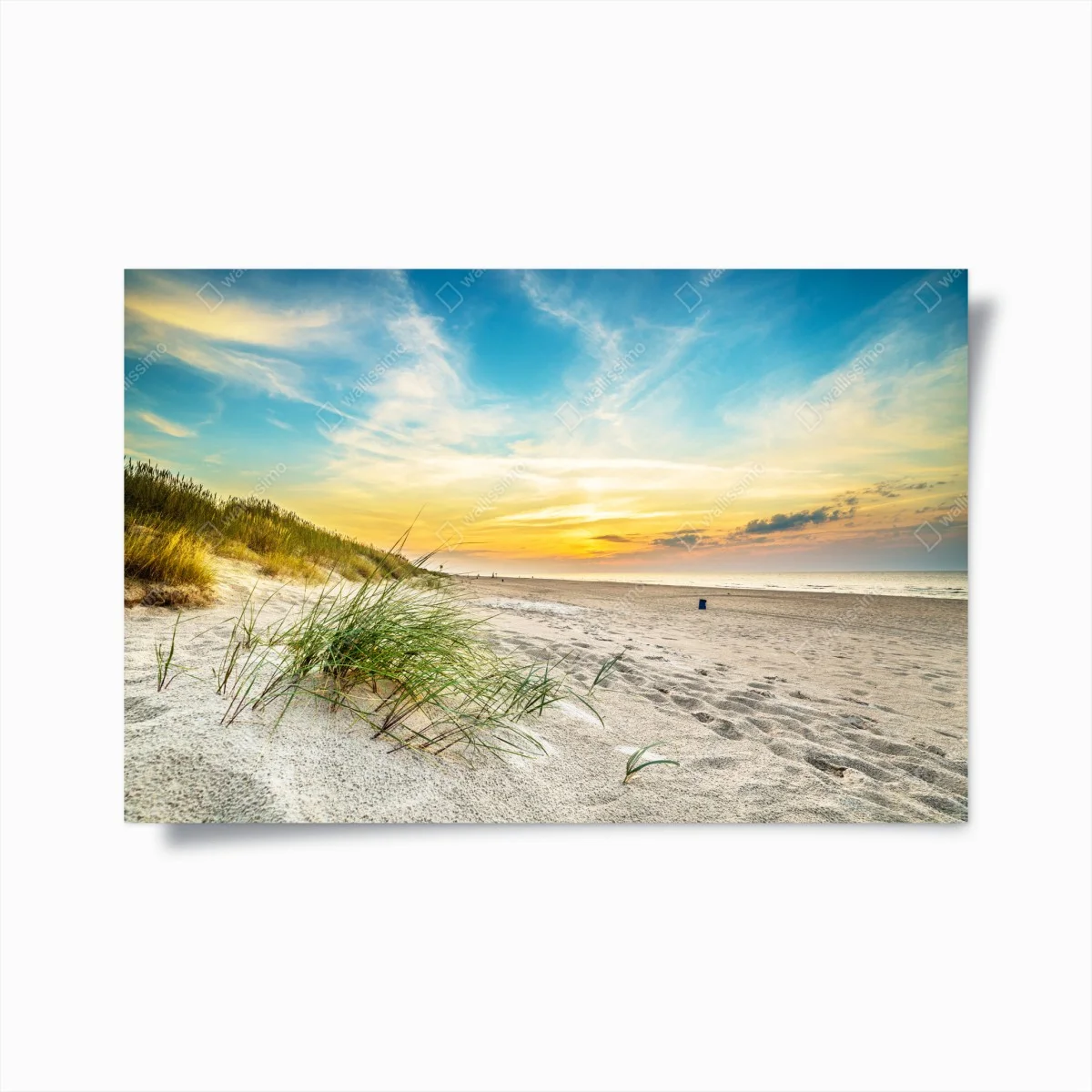 Poster coucher de soleil sur la plage et dunes – Wallnifity® Poster coucher de soleil sur la plage et dunes – Wallnifity®