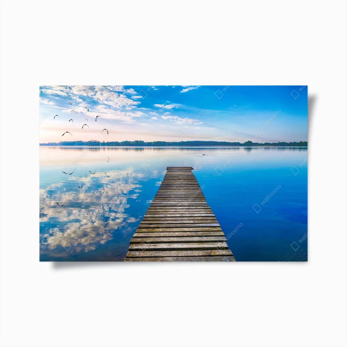 Poster ponton tranquille sur le lac de Masurie – Wallnifity® Poster ponton tranquille sur le lac de Masurie – Wallnifity®