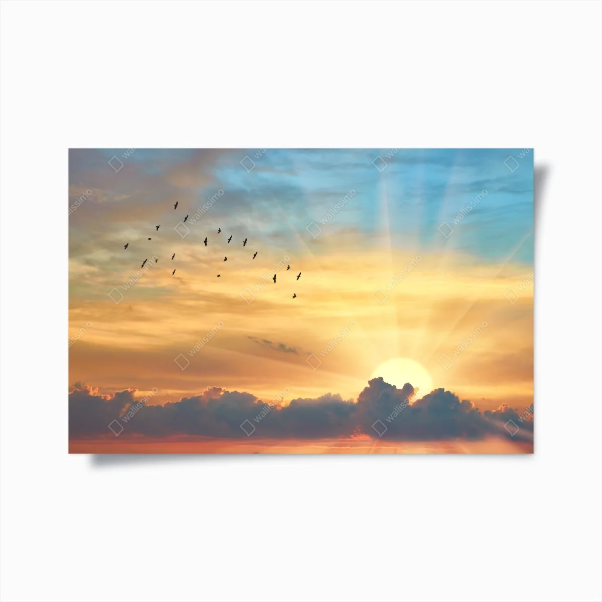 Poster aube dorée et envol d'oiseaux – Wallnifity® Poster aube dorée et envol d'oiseaux – Wallnifity®