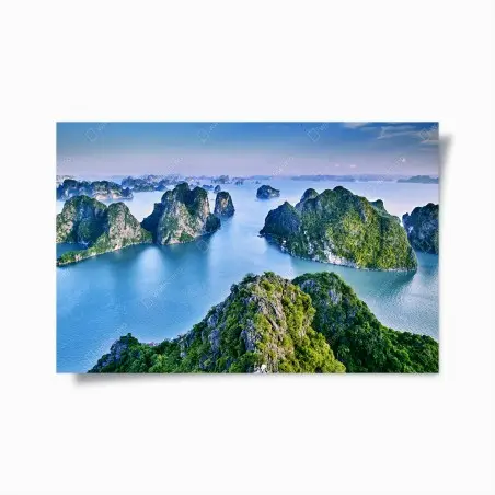 Poster paysage marin émeraude de la Baie d'Halong – Wallnifity®