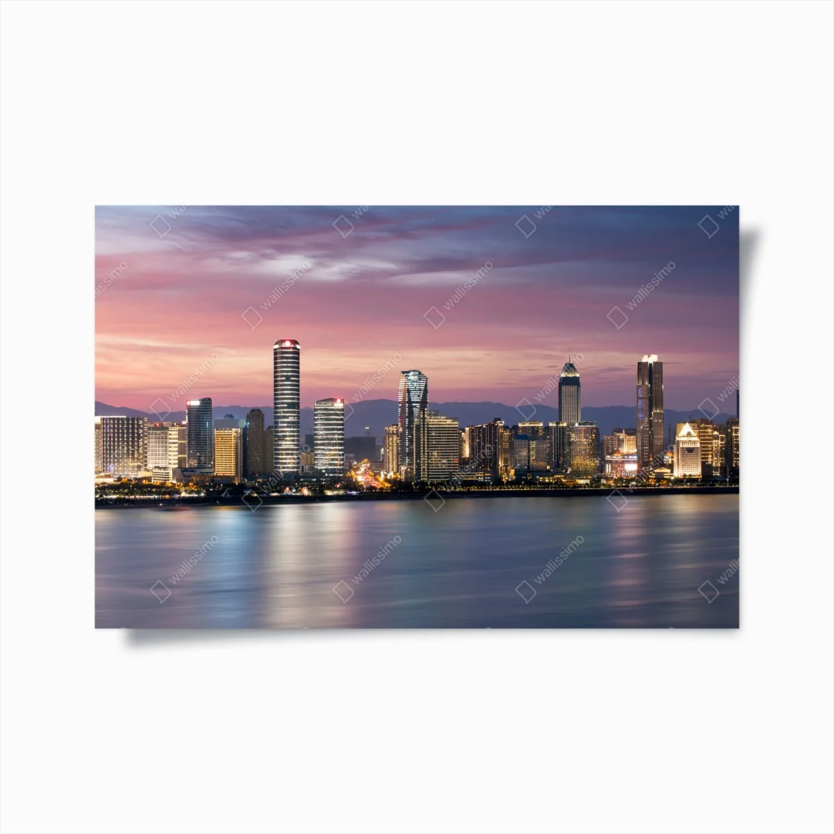 Poster coucher de soleil sur la ligne d'horizon urbaine – Wallnifity® Poster coucher de soleil sur la ligne d'horizon urbaine – Wallnifity®
