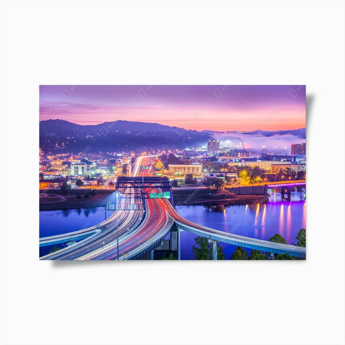 Poster ligne d'horizon de Charleston au lever du soleil – Wallnifity® Poster ligne d'horizon de Charleston au lever du soleil – Wallnifity®