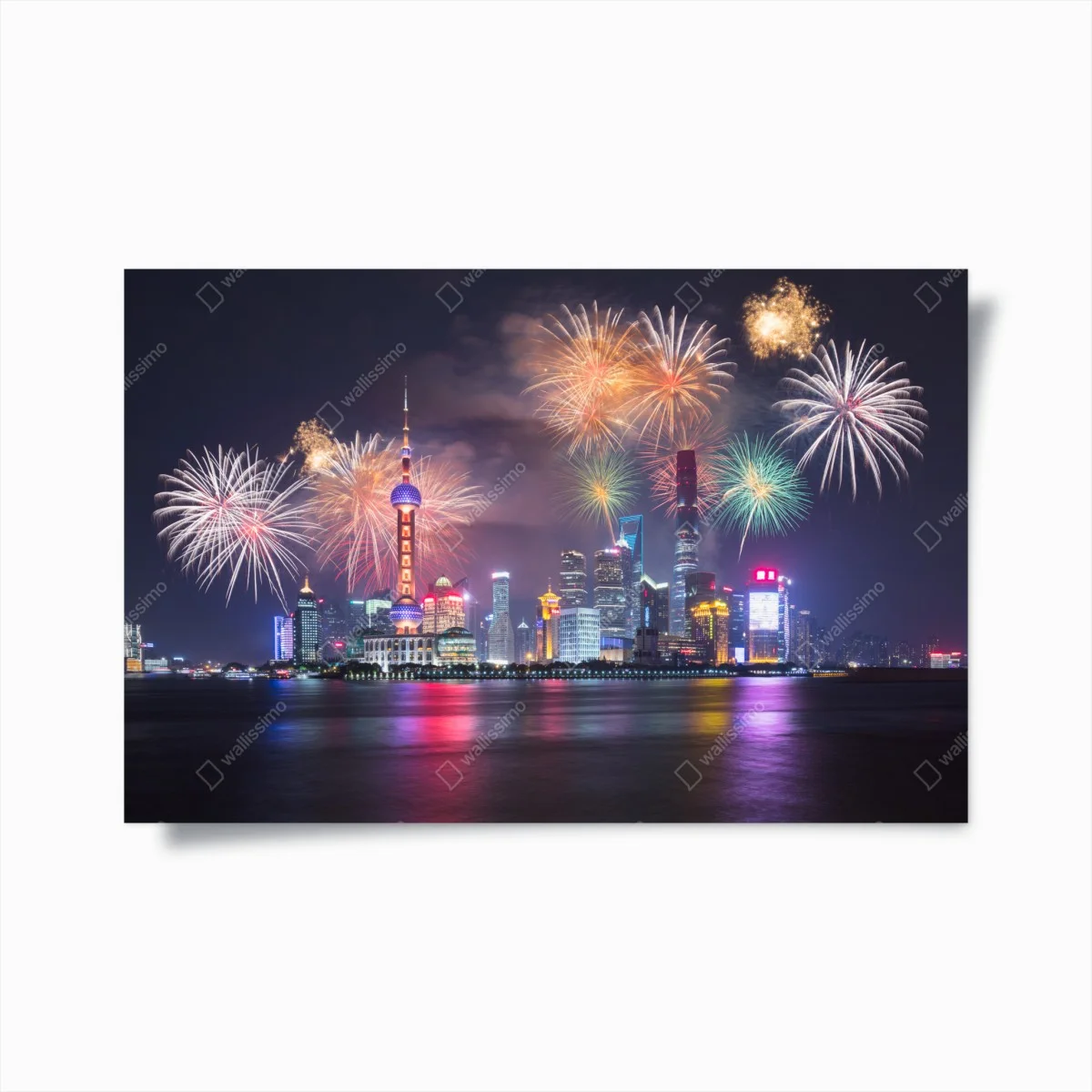 Poster nuit festive à Shanghai – Wallnifity® Poster nuit festive à Shanghai – Wallnifity®