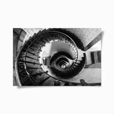 Poster spirale architecturale en noir et blanc – Wallnifity®
