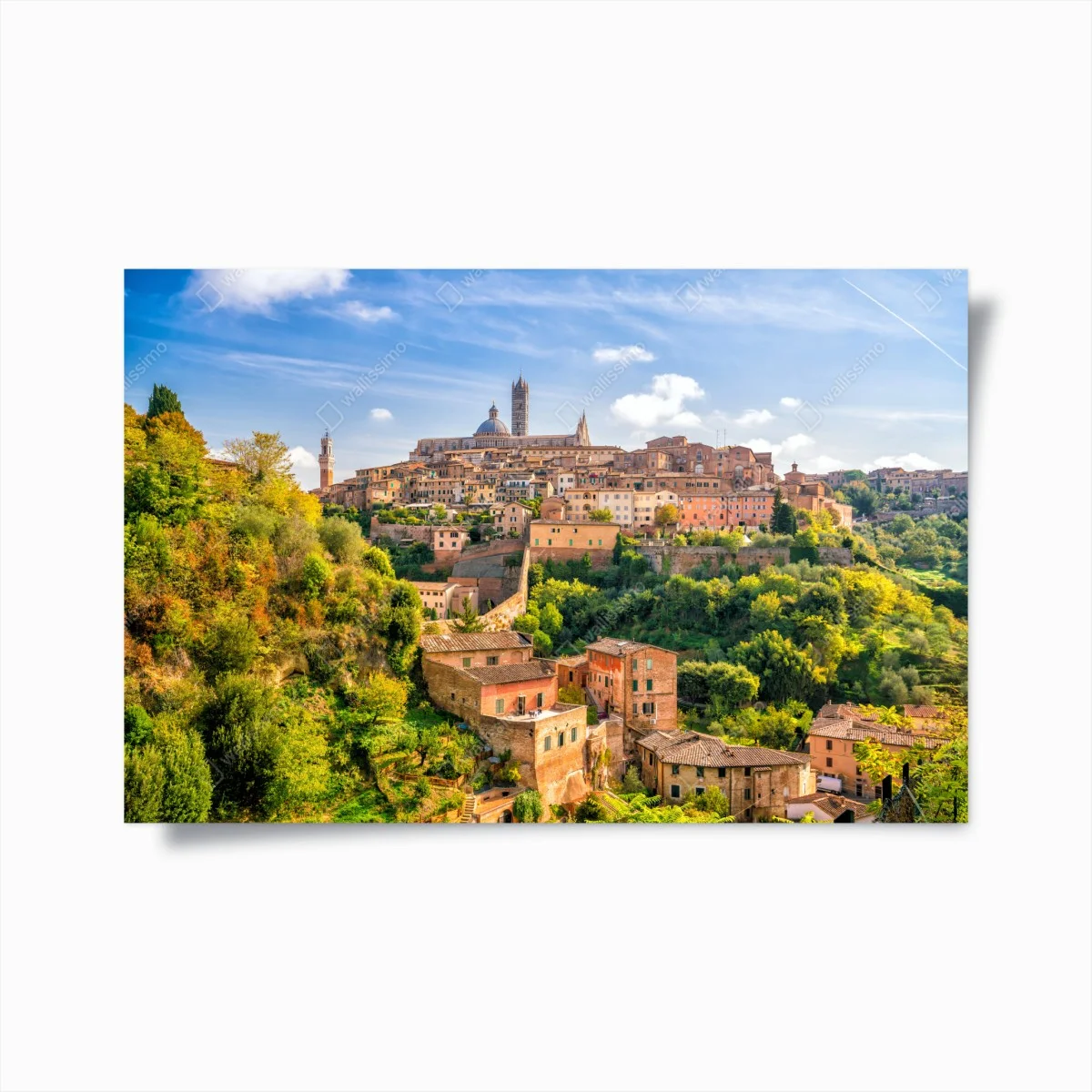 Poster vue panoramique de Sienne et ses collines – Wallnifity® Poster vue panoramique de Sienne et ses collines – Wallnifity®
