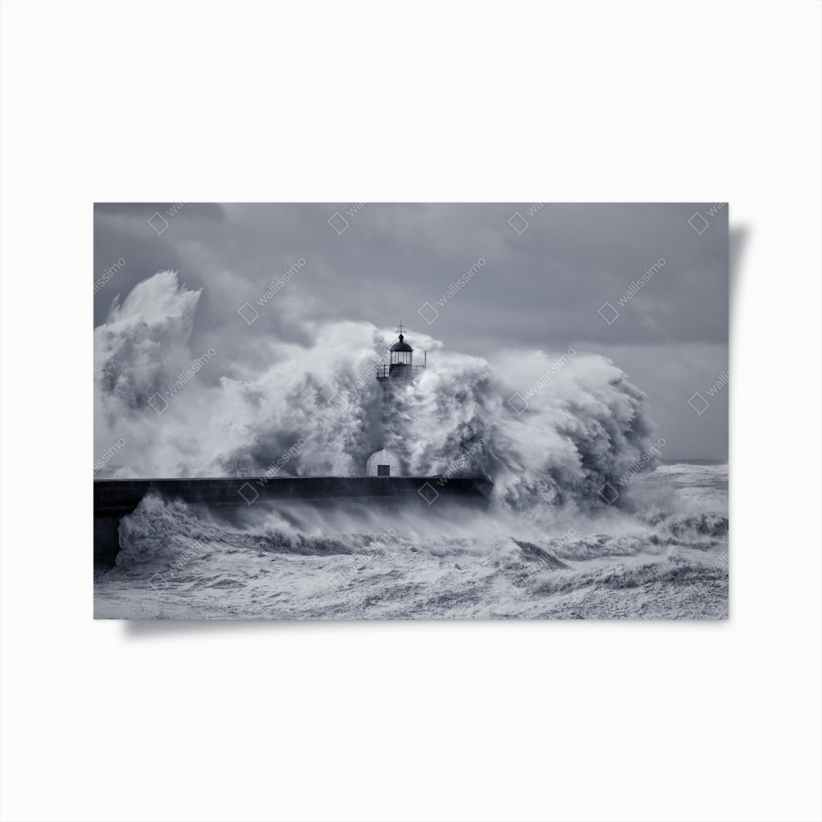 Poster phare du Douro englouti par les vagues – Wallnifity®