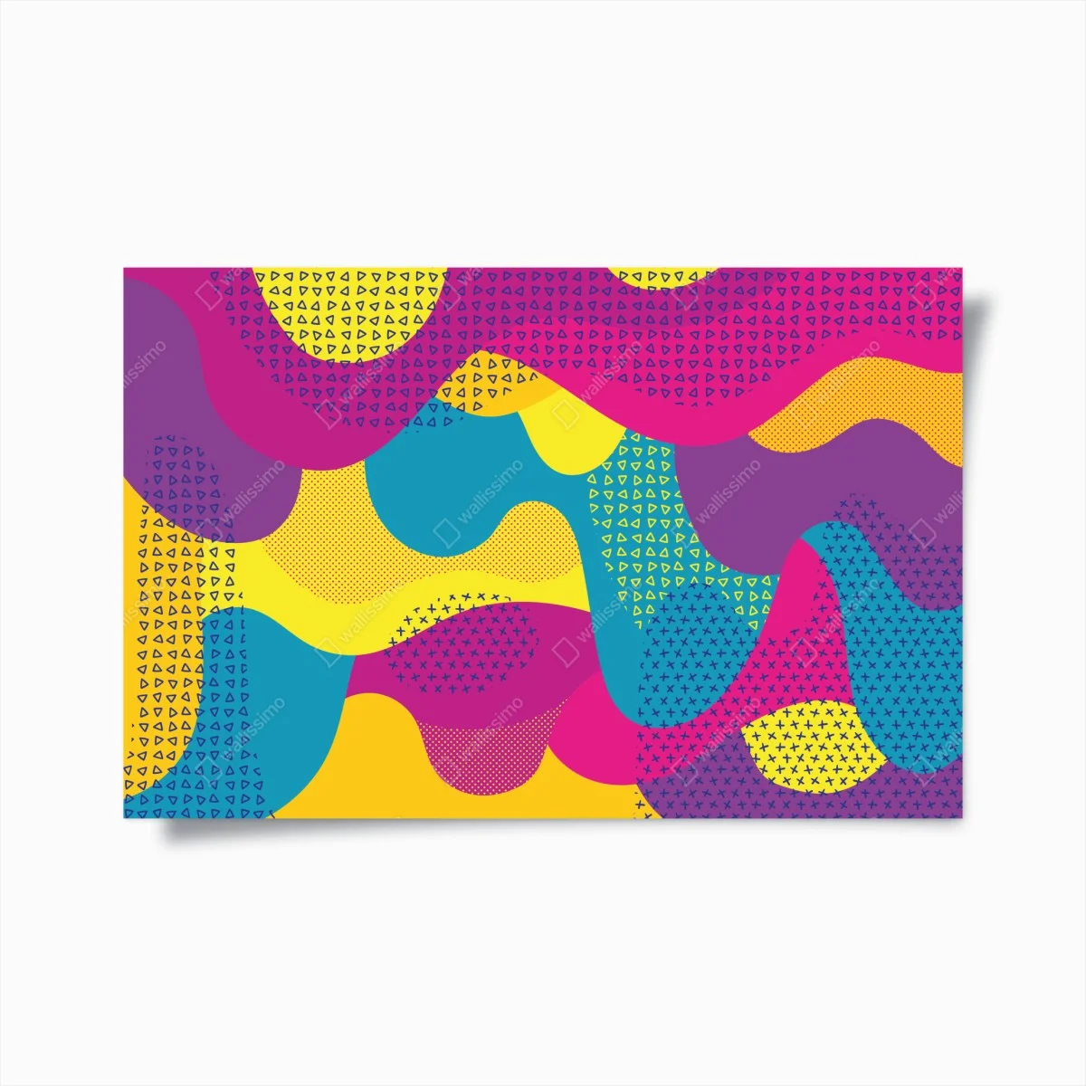 Poster composition abstraite colorée aux formes ondulées – Wallnifity® Poster composition abstraite colorée aux formes ondulées – Wallnifity®