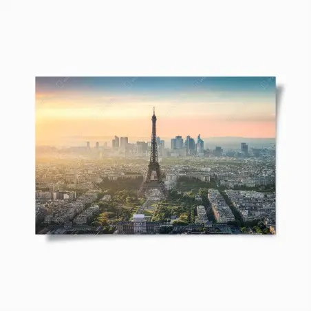 Poster coucher de soleil sur la Tour Eiffel à Paris – Wallnifity®