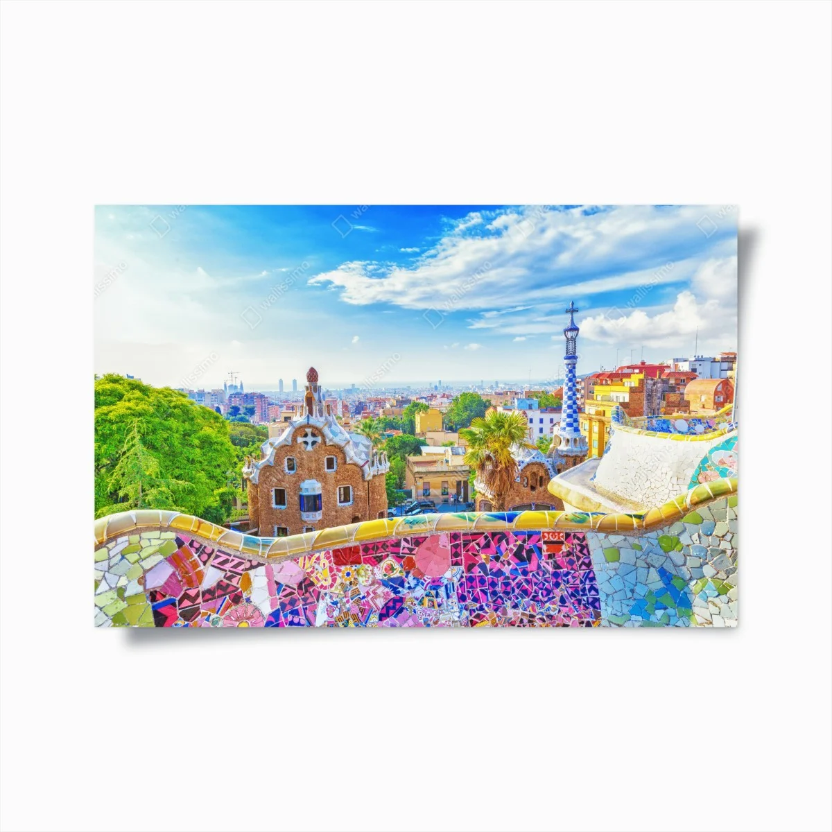 Poster panorama coloré du Parc Güell à Barcelone – Wallnifity® Poster panorama coloré du Parc Güell à Barcelone – Wallnifity®