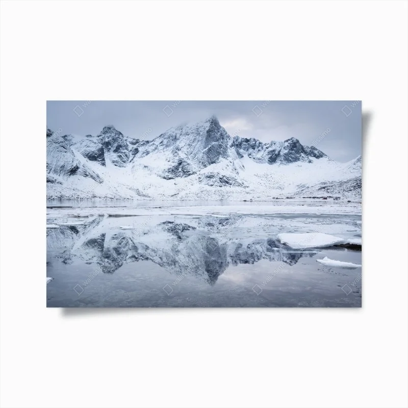 Poster reflets glacés du fjord norvégien – Wallnifity® Poster reflets glacés du fjord norvégien – Wallnifity®