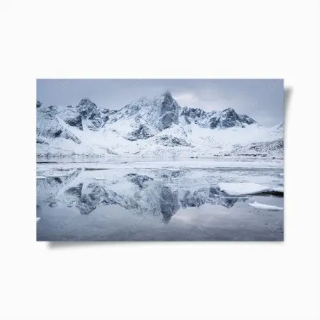 Poster reflets glacés du fjord norvégien – Wallnifity®