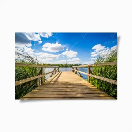 Poster escapade au bord du lac – Wallnifity®