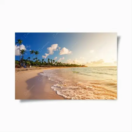 Poster coucher de soleil tropical sur la plage – Wallnifity®