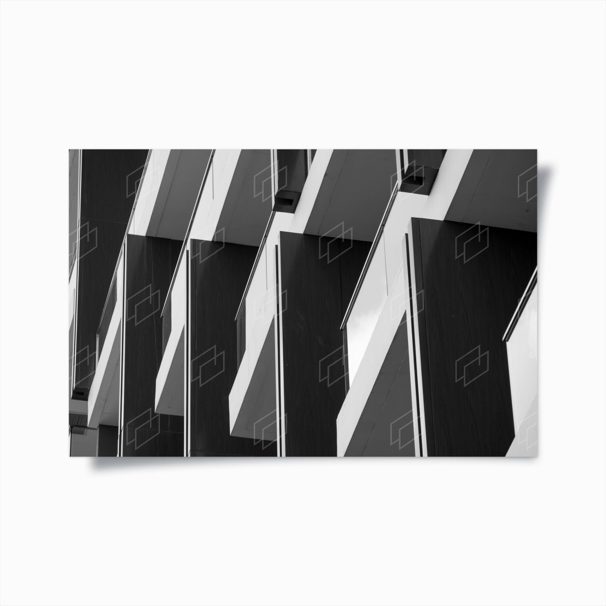 Poster rythme géométrique de façade moderne – Wallnifity®