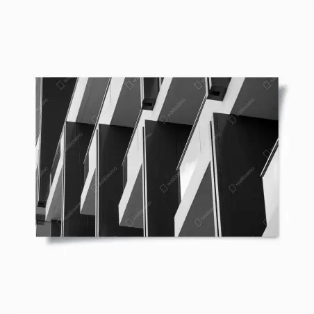 Poster rythme géométrique de façade moderne – Wallnifity®