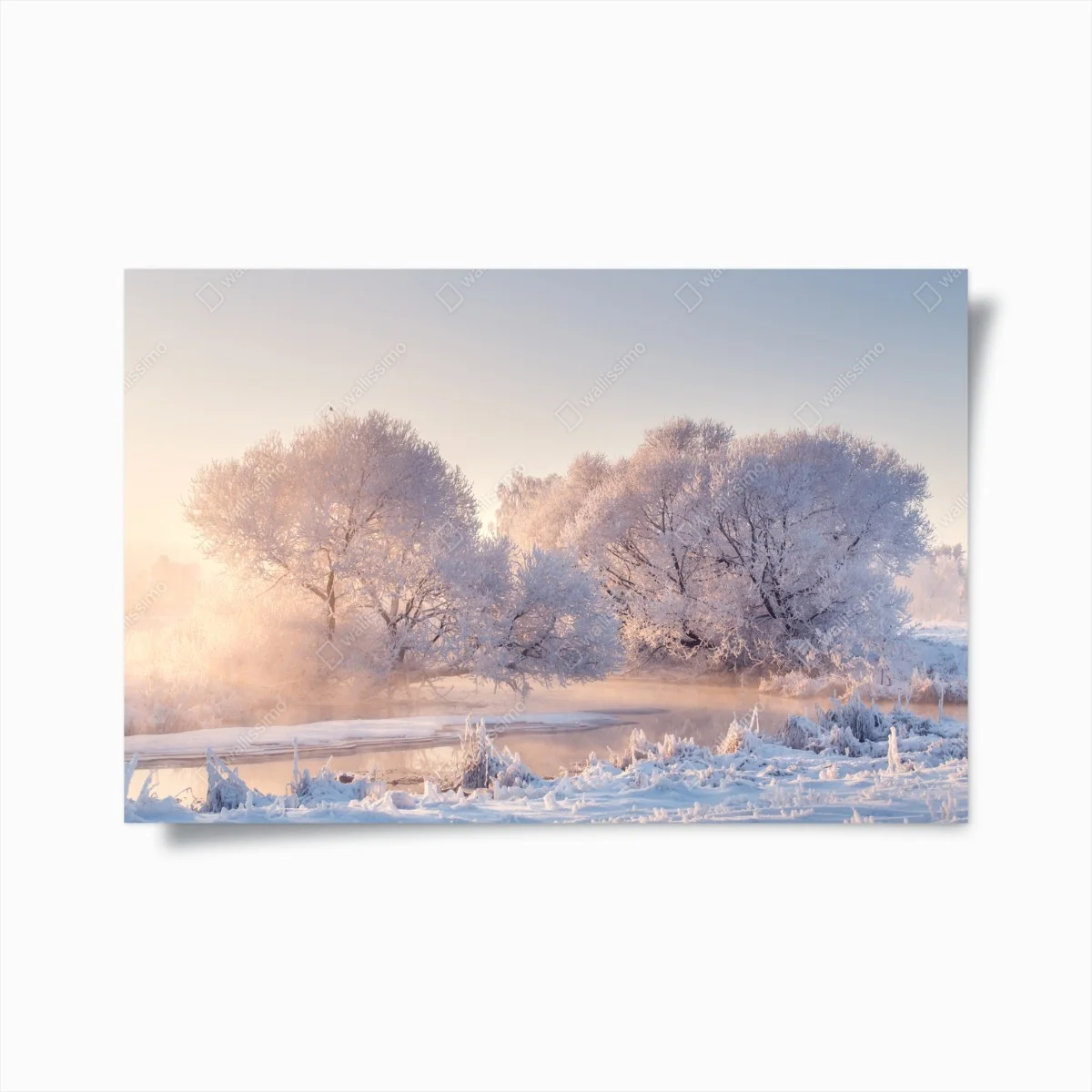 Poster aube rosée sur arbres givrés – Wallnifity® Poster aube rosée sur arbres givrés – Wallnifity®