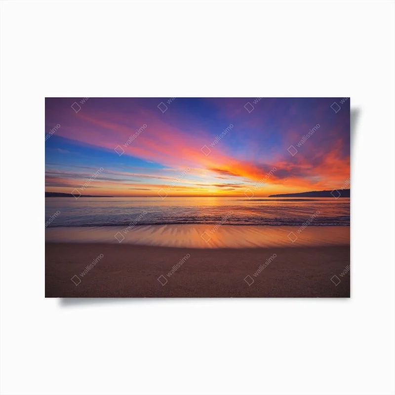 Poster lever de soleil vibrant sur l'horizon marin – Wallnifity®