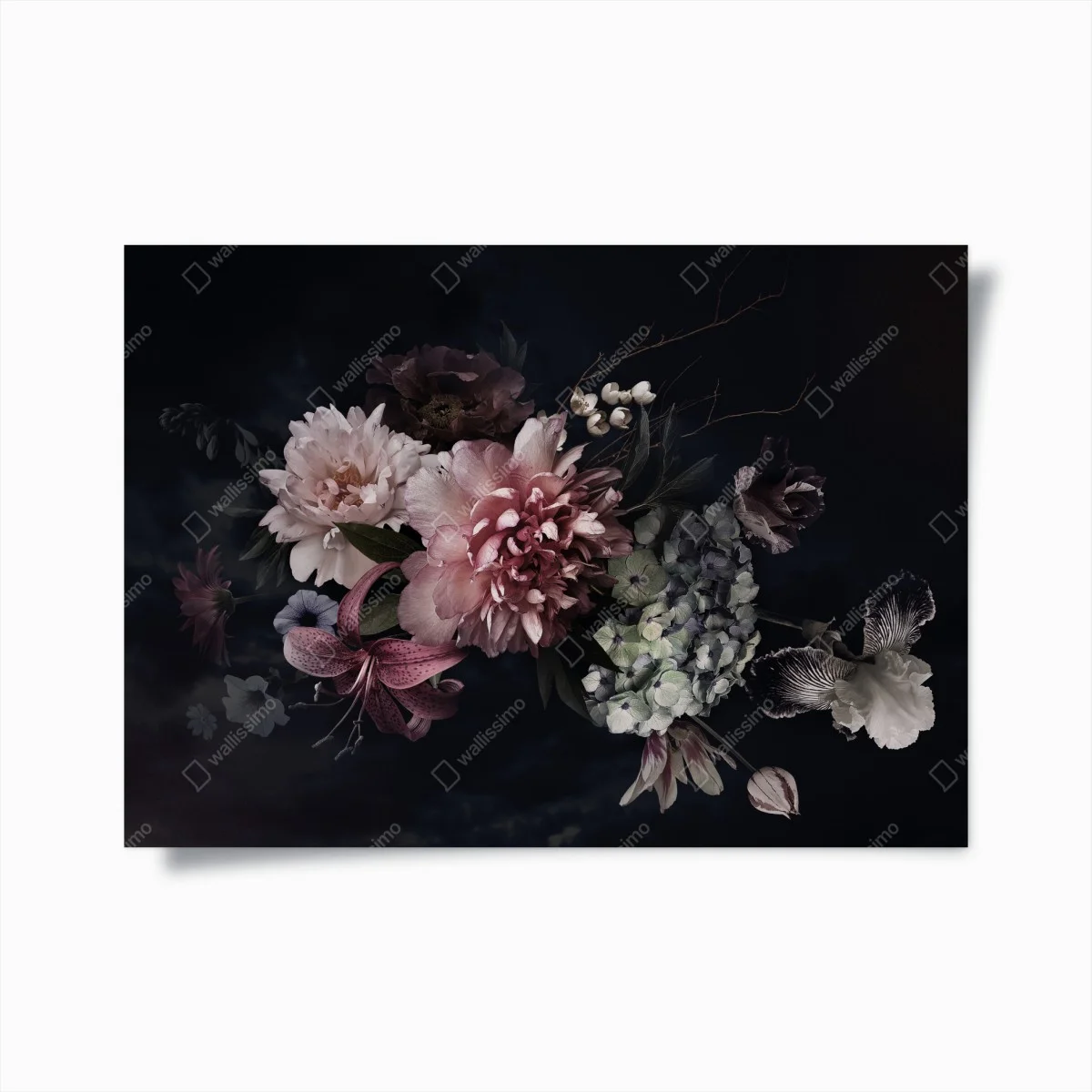 Poster composition florale nocturne et élégante – Wallnifity® Poster composition florale nocturne et élégante – Wallnifity®