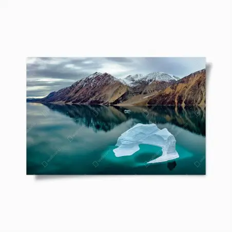 Poster arche de glace et montagnes réfléchies – Wallnifity®