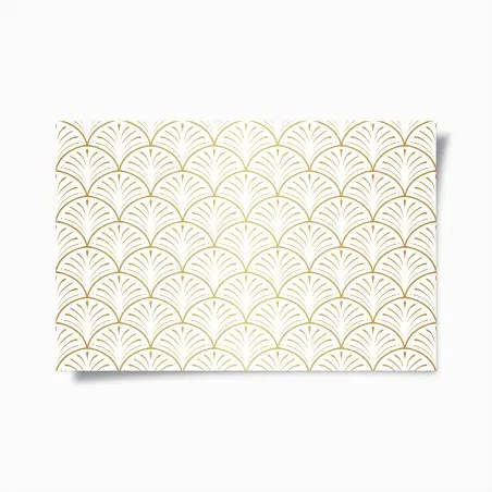 Poster motif art déco doré en éventail – Wallnifity®